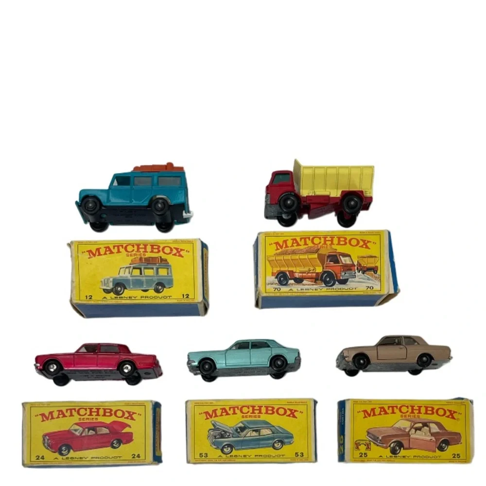 Vintage Lesney Die Cast Matchbox Cars 1960’s 70’s Original Box Collection Bundle